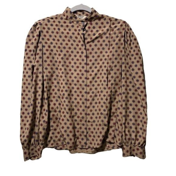 Vintage Jack Mulqueen Silksational Blouse - Picture 1 of 7